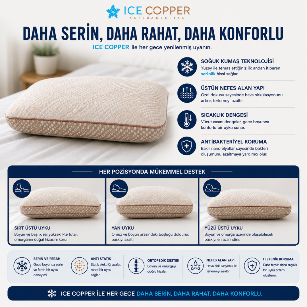 Ice Copper Sihirli Yastık