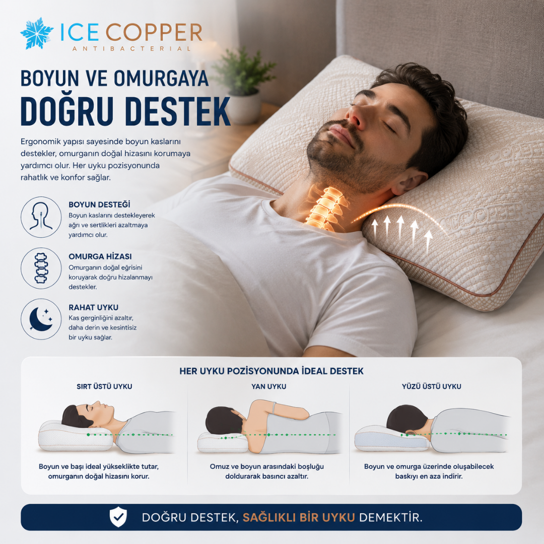 Ice Copper Sihirli Yastık