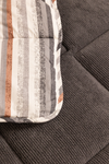 Sherpa Antrasit Çift Kişilik Lastikli Çarşaflı Comforter Uyku Seti