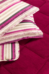 Sherpa Mürdüm Çift Kişilik Lastikli Çarşaflı Comforter Uyku Seti