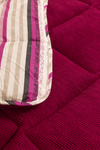 Sherpa Mürdüm Çift Kişilik Lastikli Çarşaflı Comforter Uyku Seti