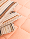 Sherpa Pudra Çift Kişilik Lastikli Çarşaflı Comforter Uyku Seti